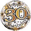 18IN 30TH B/DAY MALE FOIL BALLOON