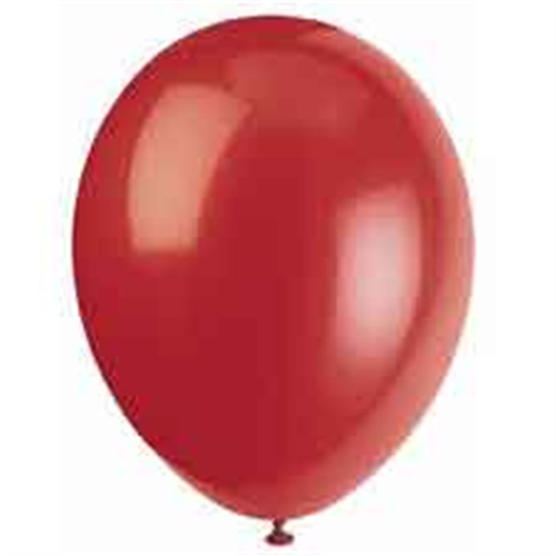 (10) 12IN SCARLET RED BALLOONS