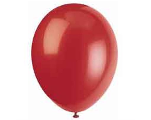 (10) 12IN SCARLET RED BALLOONS