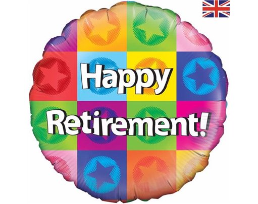 18IN HAPPY RETIREMENT FOIL BALLOON