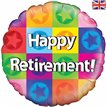 18IN HAPPY RETIREMENT FOIL BALLOON