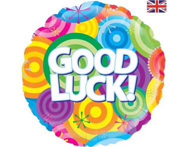 18IN GOOD LUCK RAINBOW FOIL BALLOON