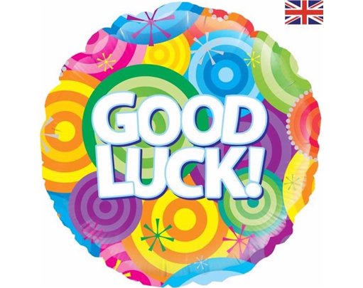 18IN GOOD LUCK RAINBOW FOIL BALLOON