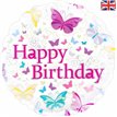 18IN BUTTERFLY HAPPY B/DAY FOIL