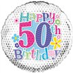18IN 50TH B/DAY FOIL BALLOON