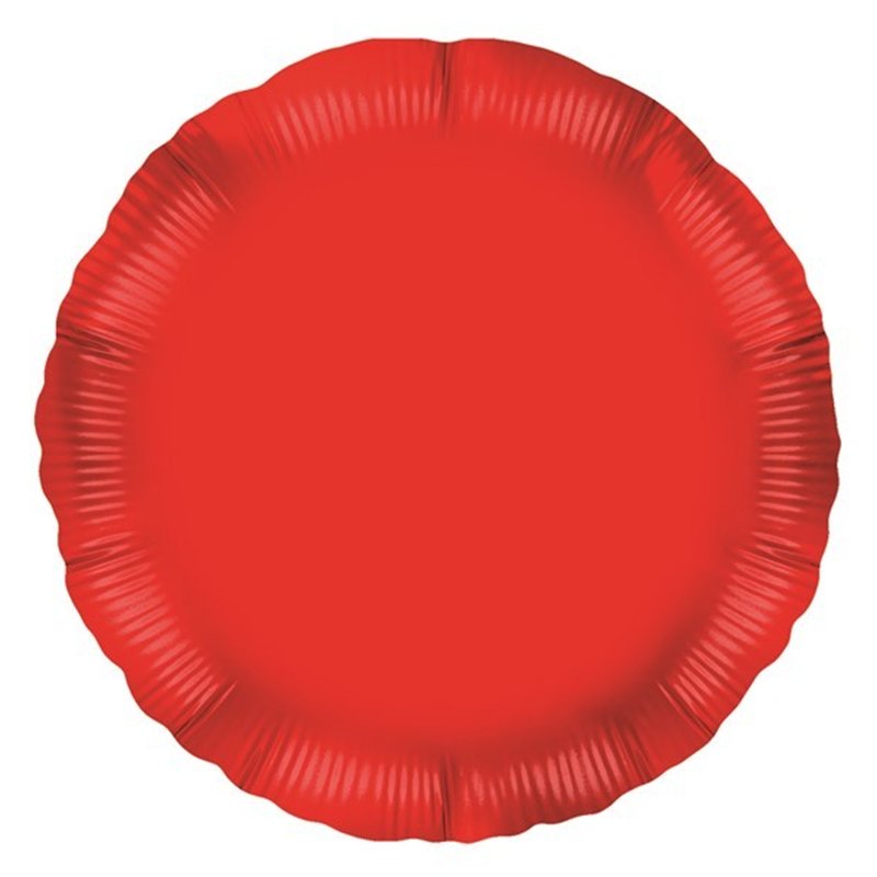18IN RED ROUND FOIL BALLOON