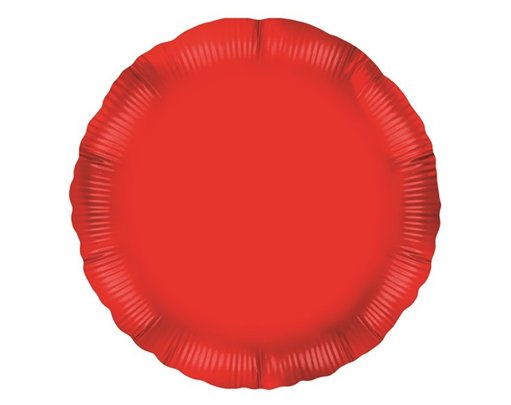 18IN RED ROUND FOIL BALLOON