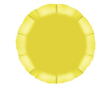 18IN YELLOW ROUND FOIL BALLOON