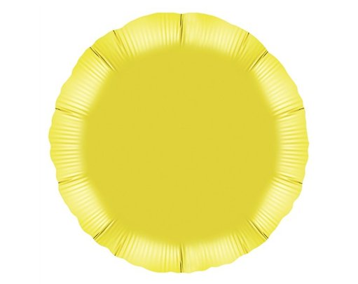 18IN YELLOW ROUND FOIL BALLOON