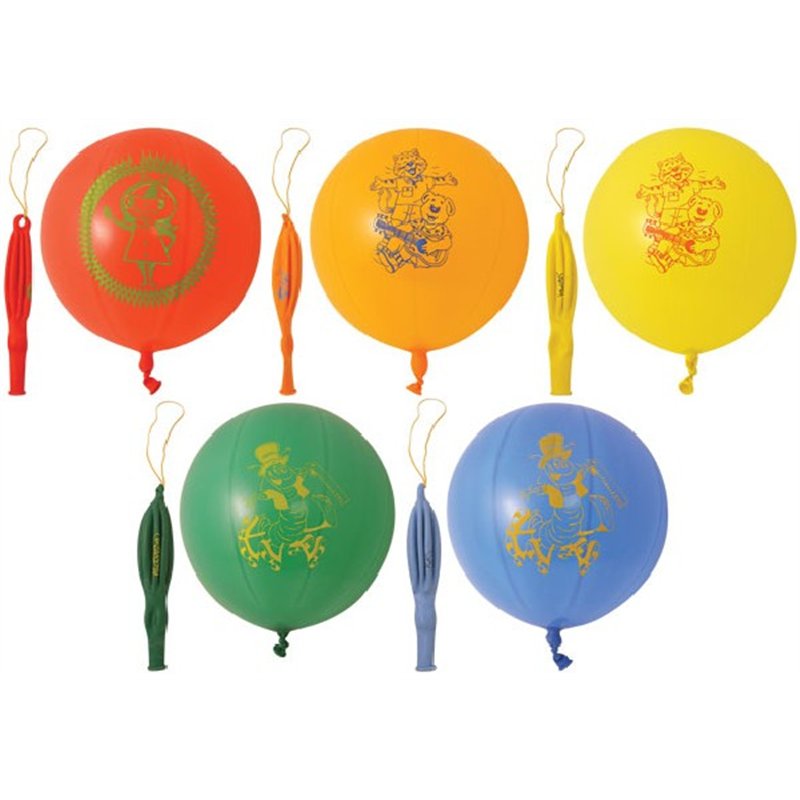 (5) PRINTED PUNCH BALLOONS
