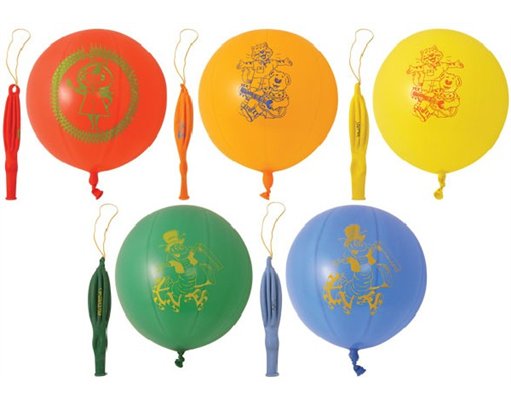 (5) PRINTED PUNCH BALLOONS