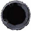 BLACK ROUND 18IN FOIL BALLOON