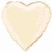 IVORY HEART 18IN FOIL BALLOON