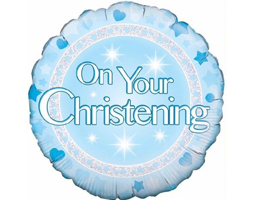 18IN CHRISTENING BOY FOIL