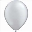 100PK 5in METALLIC SILVER QUALATEX