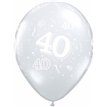 (50) NO.40 11IN DIAMOND CLEAR QUALATEX