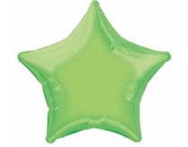 20in STAR LIME GREEN FOIL BALLOON