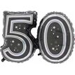 28IN 50TH BLACK FOIL BALLOON