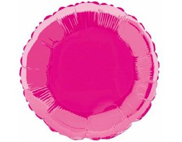 HOT PINK ROUND 18IN FOIL BALLOON
