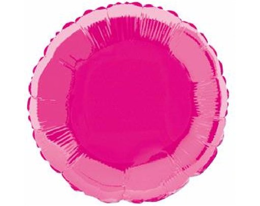 HOT PINK ROUND 18IN FOIL BALLOON