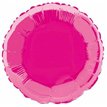 HOT PINK ROUND 18IN FOIL BALLOON