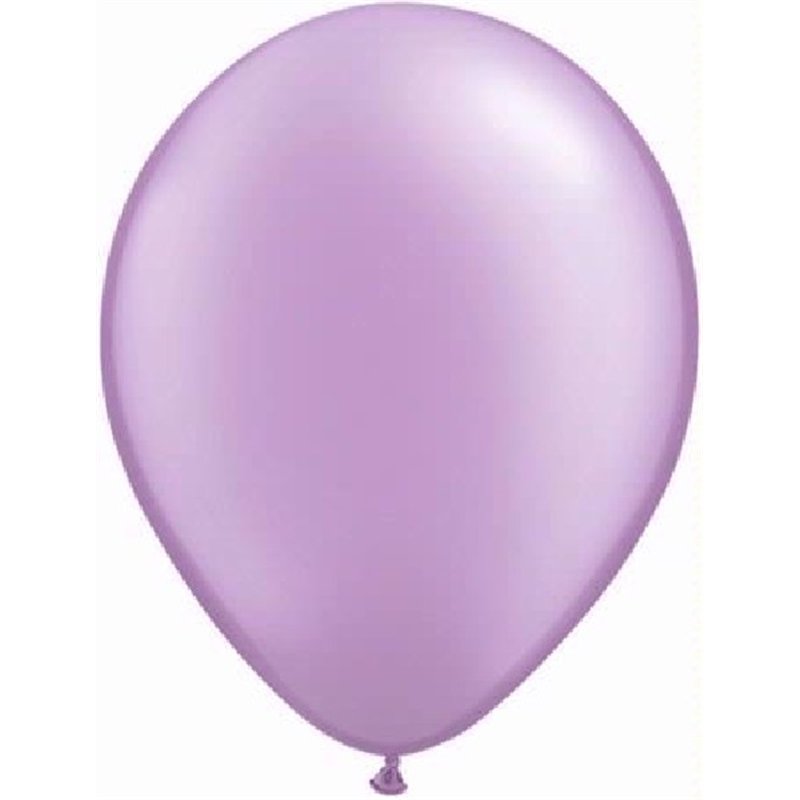 100PK 5in PEARL LAVENDER QUALATEX