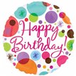 18IN HAPPY B/DAY POLKA DOTS FOIL