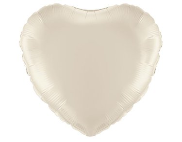 18IN IVORY HEART FOIL BALLOON