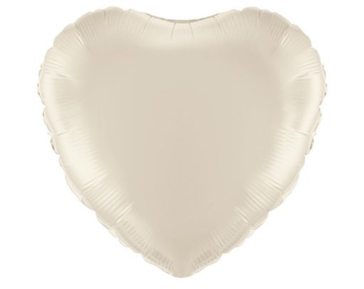 18IN IVORY HEART FOIL BALLOON