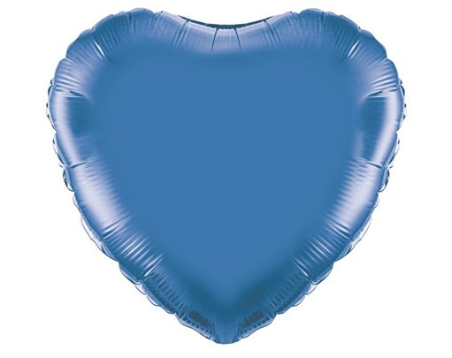 18IN BLUE HEART FOIL BALLOON