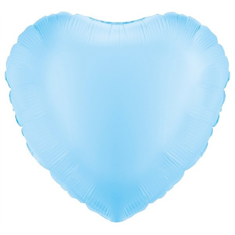 18IN LT. BLUE HEART FOIL BALLOON