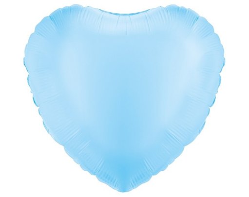 18IN LT. BLUE HEART FOIL BALLOON