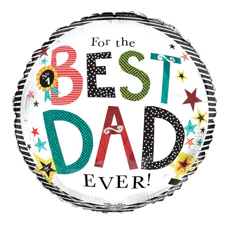 18IN BEST DAD FOIL BALLOON