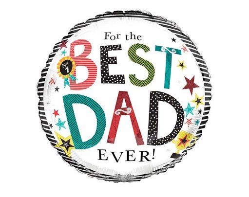 18IN BEST DAD FOIL BALLOON