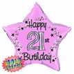 22IN 21ST PINK FOIL BALLOON