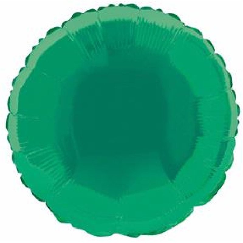 GREEN ROUND 18IN FOIL BALLOON