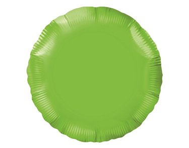 18IN LIME GREEN ROUND FOIL BALLOON