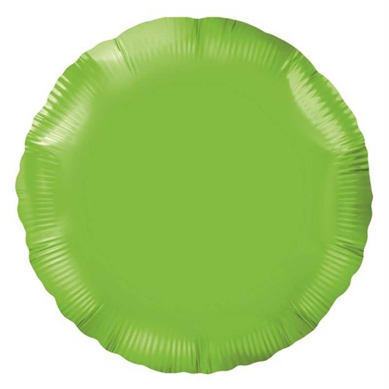 18IN LIME GREEN ROUND FOIL BALLOON