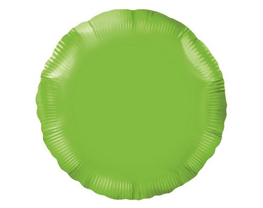 18IN LIME GREEN ROUND FOIL BALLOON