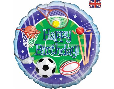 18IN SPORTS BIRTHDAY FOIL