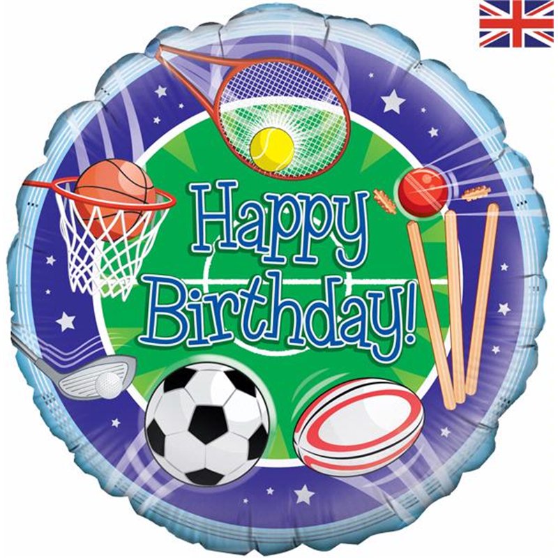 18IN SPORTS BIRTHDAY FOIL