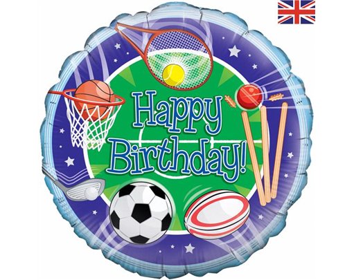 18IN SPORTS BIRTHDAY FOIL