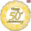 18IN HAPPY 50TH ANNIVERSARY FOIL