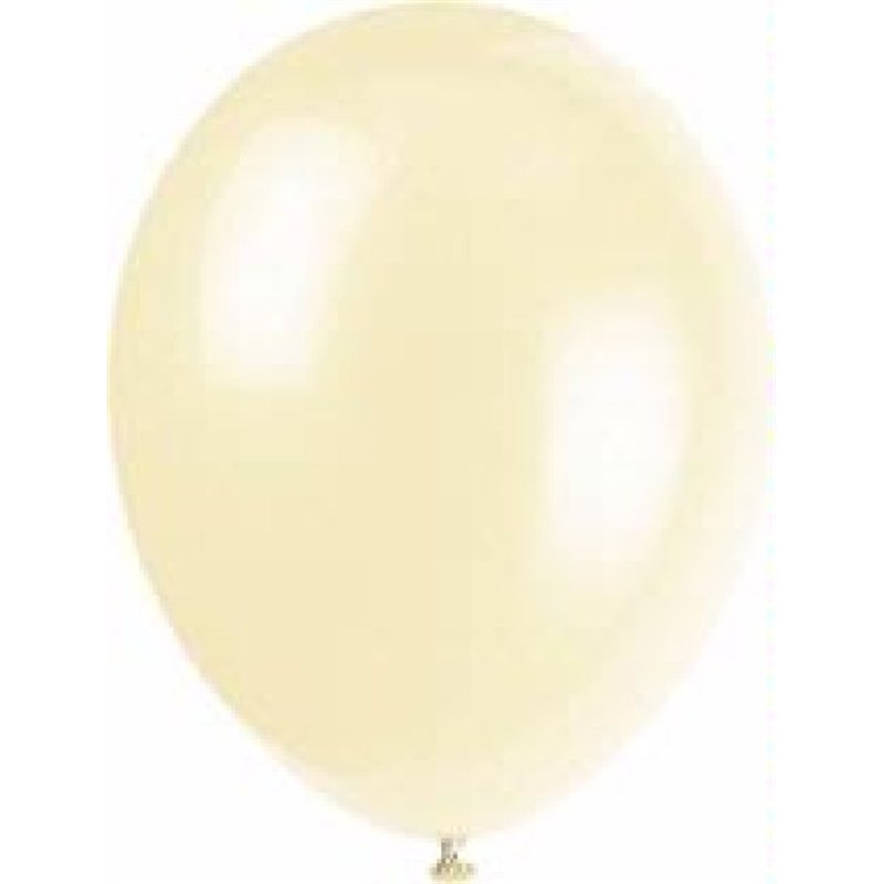 (10) 12IN IVORY CREAM BALLOONS