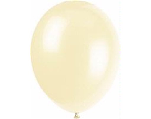 (10) 12IN IVORY CREAM BALLOONS
