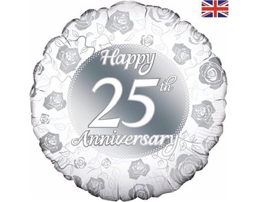 18IN 25TH ANNIVERSARY FOIL BALLOON