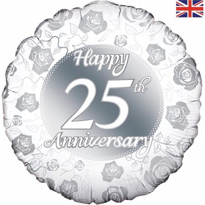 18IN 25TH ANNIVERSARY FOIL BALLOON
