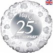 18IN 25TH ANNIVERSARY FOIL BALLOON