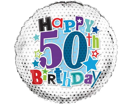 18IN 50TH B/DAY FOIL BALLOON