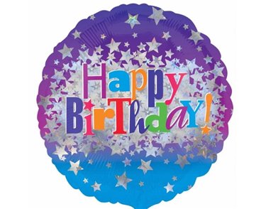 18IN BIRTHDAY BRIGHT STARS FOIL